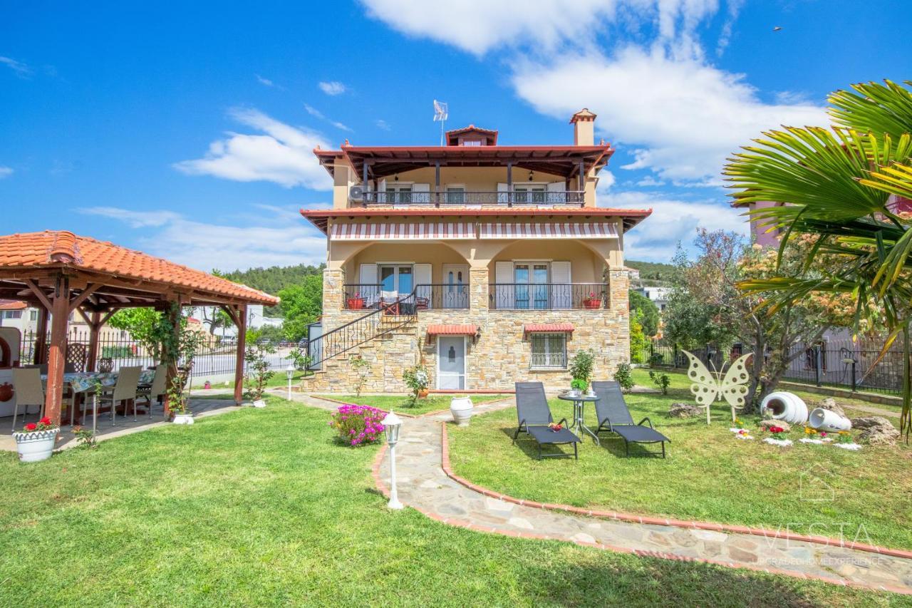Private 6-Bdrm Villa With Garden 150M To Beach Парадісос Екстер'єр фото
